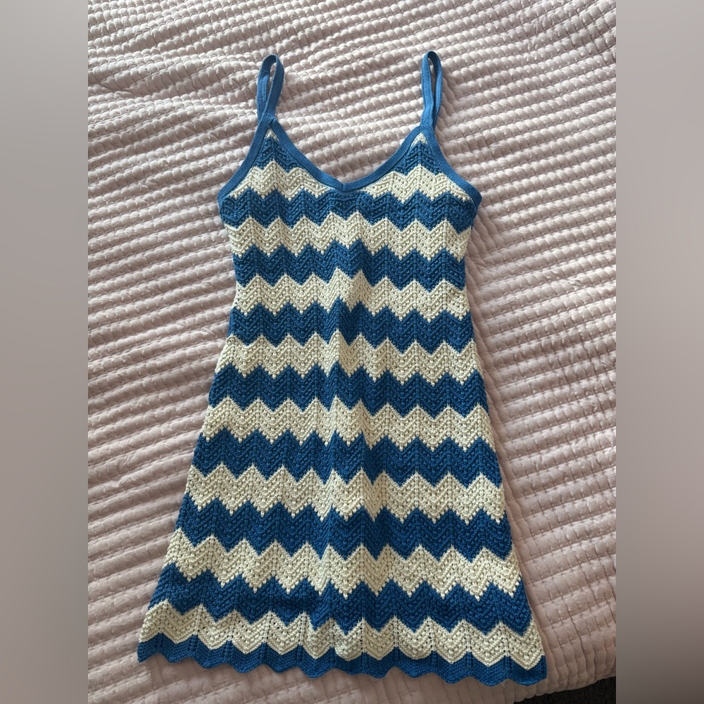 Z Supply Chevron pattern crochet dress